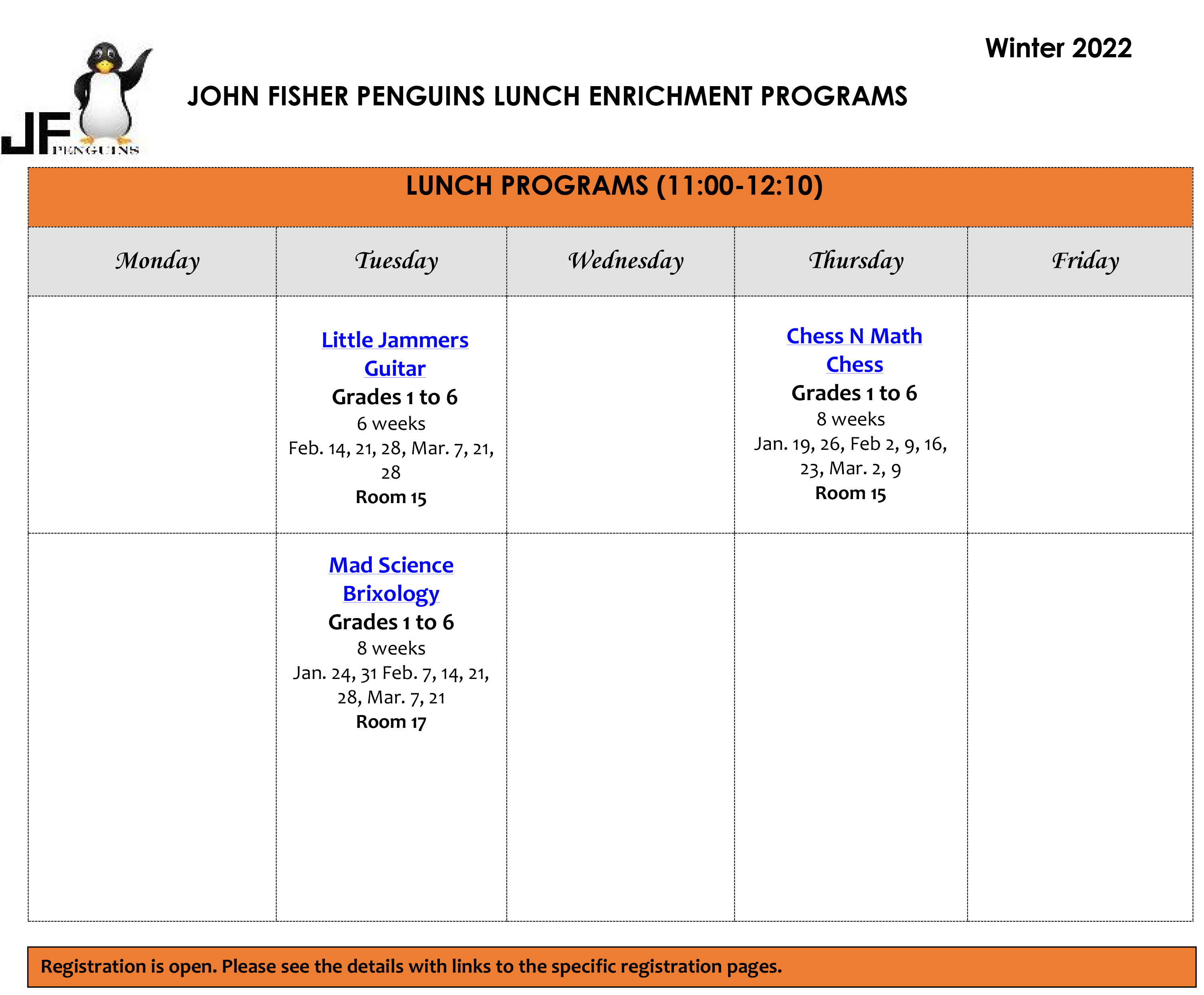 lunch programs